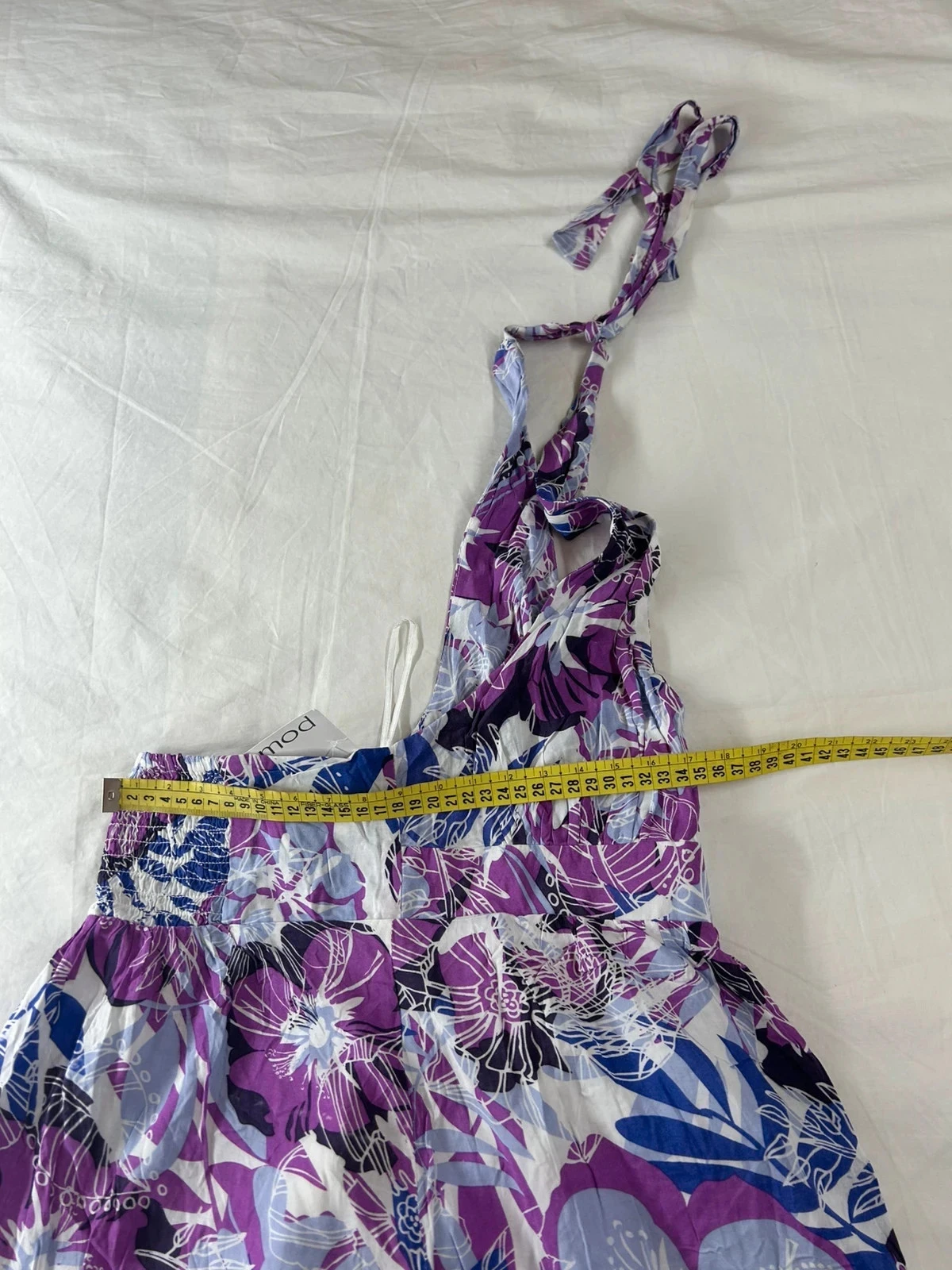 Paarse zomerjurk met open rug promod – photo 10